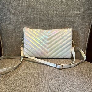 Caroline Hill Sherman Quilted White Opal Crossbody